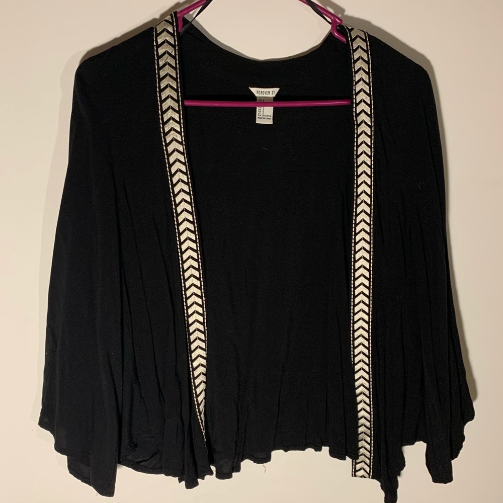 Brand new Black Japanese themes cardigan